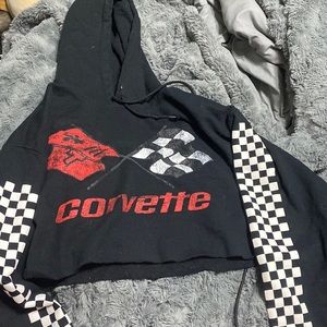 Cropped Corvette hoodie size medium